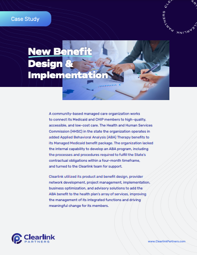New Benefit Design & Implementation