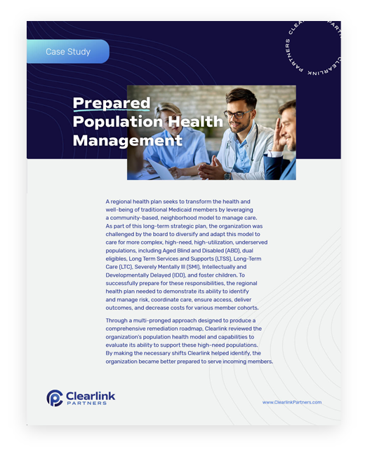 Prepared Population Health Management